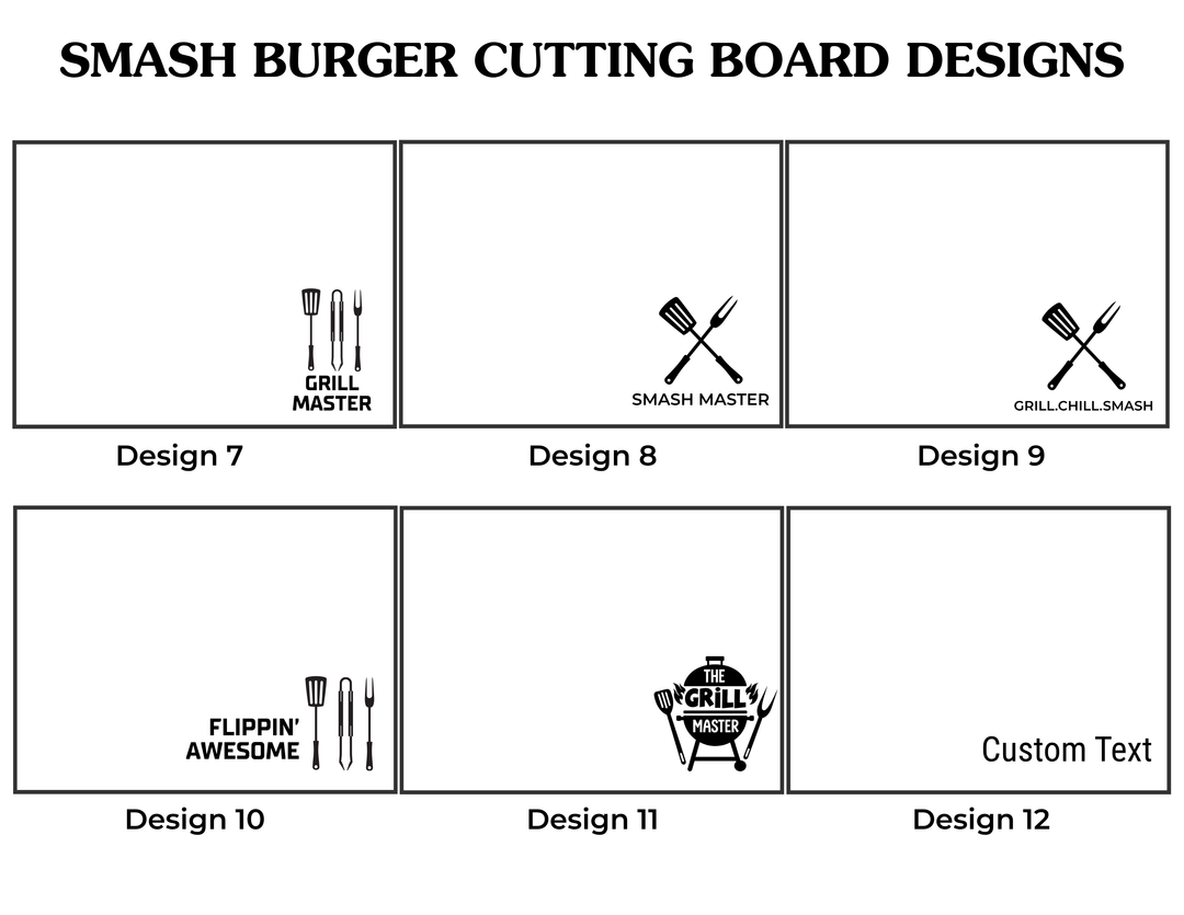 CUSTOM SMASH BURGER SET | PERSONALIZED BBQ GRILL ACCESSORIES | ENGRAVED Groomsmen & FATHER'S DAY GIFT
