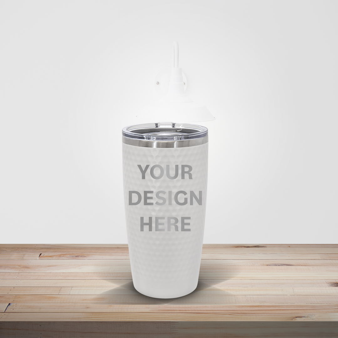 PERSONALIZED DRINKWARE | CUSTOM ENGRAVED GOLF TUMBLER 20OZ