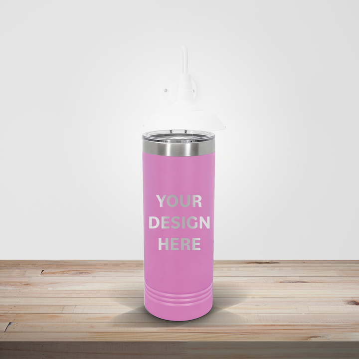 PERSONALIZED DRINKWARE | CUSTOM ENGRAVED SKINNY TUMBLER 22OZ