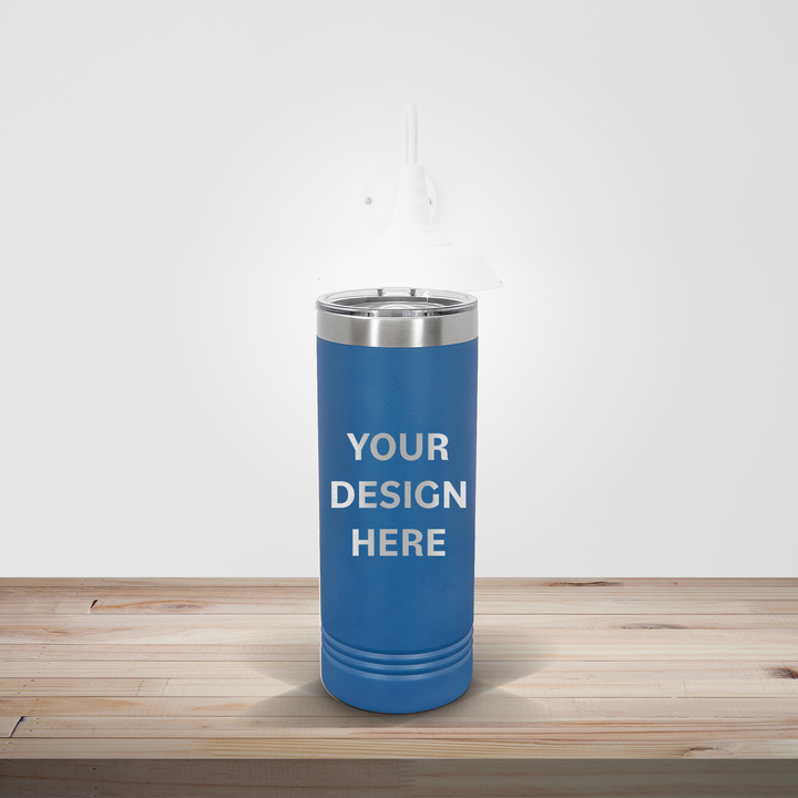 PERSONALIZED DRINKWARE | CUSTOM ENGRAVED SKINNY TUMBLER 22OZ