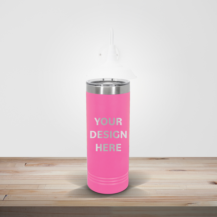 PERSONALIZED DRINKWARE | CUSTOM ENGRAVED SKINNY TUMBLER 22OZ