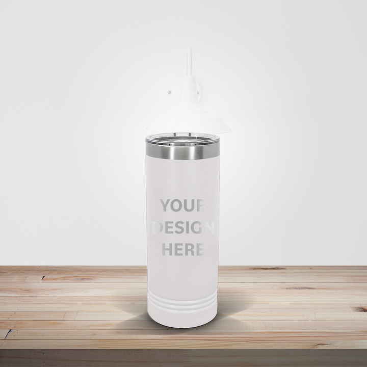 PERSONALIZED DRINKWARE | CUSTOM ENGRAVED SKINNY TUMBLER 22OZ