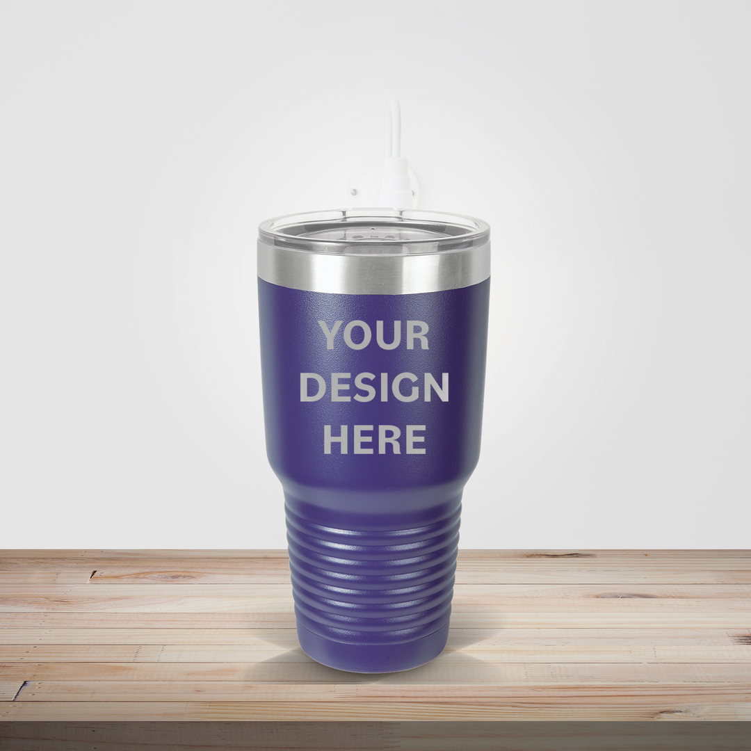 PERSONALIZED DRINKWARE | CUSTOM ENGRAVED TUMBLER 30OZ