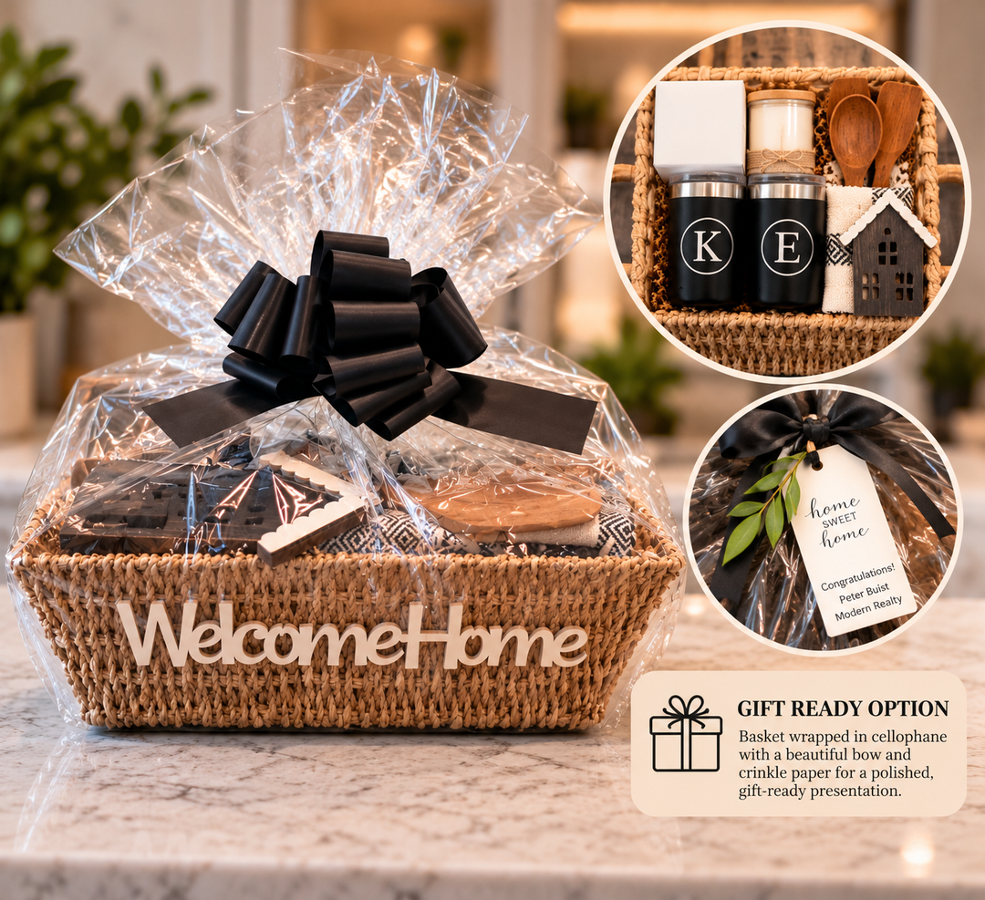 CUSTOM CLOSING GIFT BASKET | HERITAGE CHARCUTERIE BOARD GIFT BUNDLE