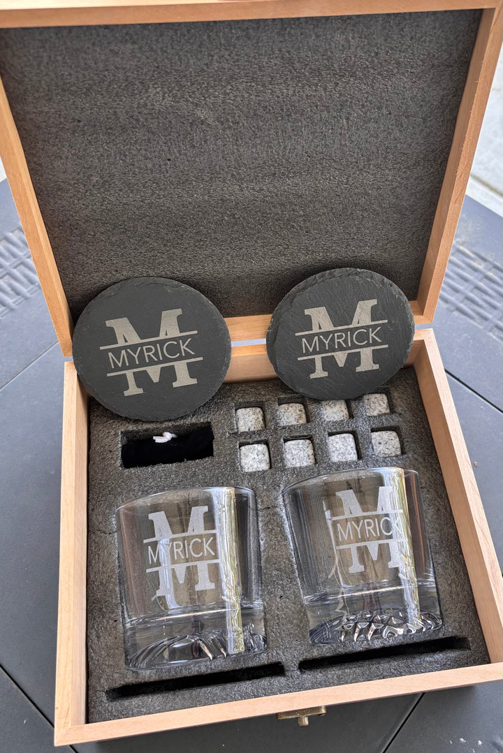 CUSTOM WHISKEY GIFT SET | GROOMSMEN, NEW HOME & CLOSING GIFTS