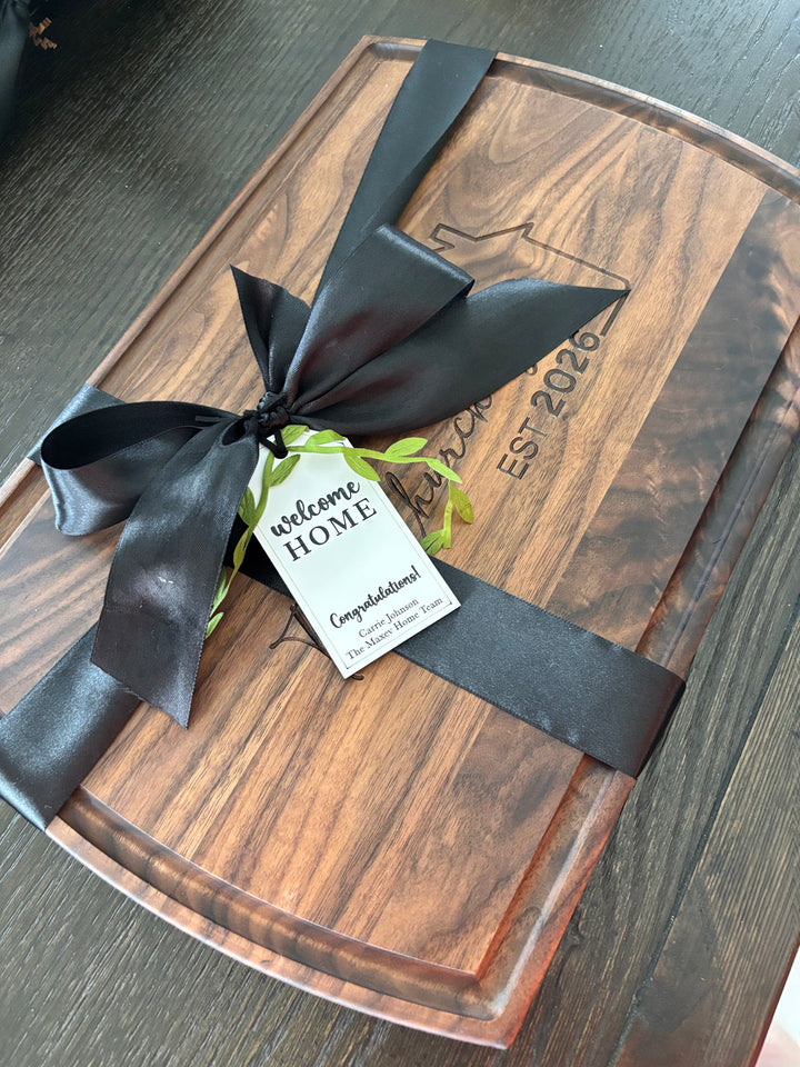 PERSONALIZED GIFT BASKET | HERITAGE CHARCUTERIE BOARD GIFT SET BUNDLE