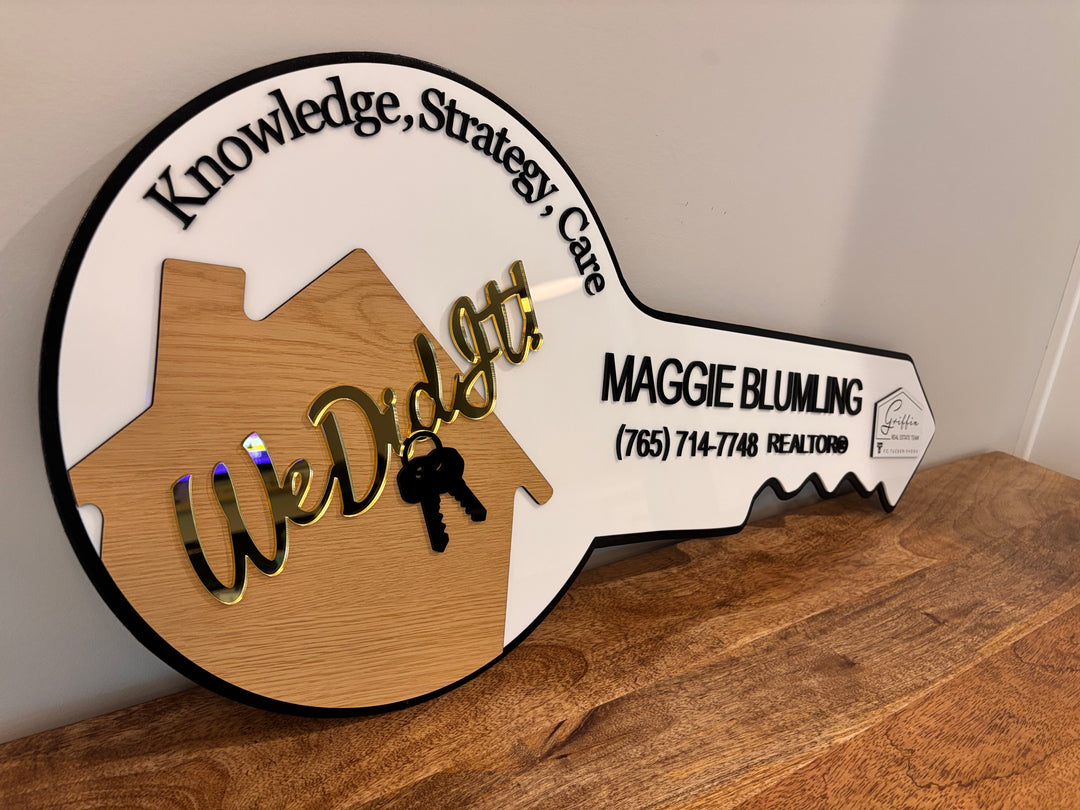CUSTOM 3D “SOLD” KEY FOR REALTORS & CLIENTS – CLOSING DAY PHOTO PROP