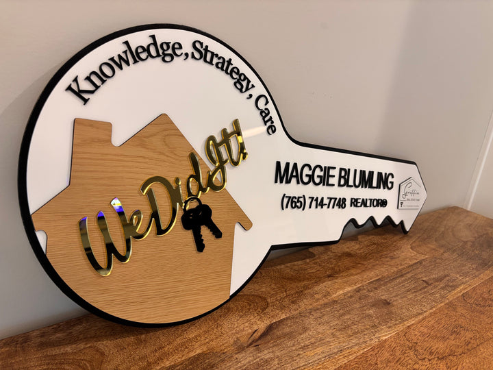 CUSTOM 3D “SOLD” KEY FOR REALTORS & CLIENTS – CLOSING DAY PHOTO PROP