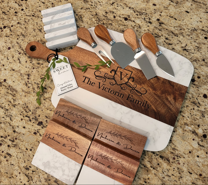 CUSTOM CLOSING GIFT SET | SIGNATURE PLUS CHARCUTERIE BOARD SET