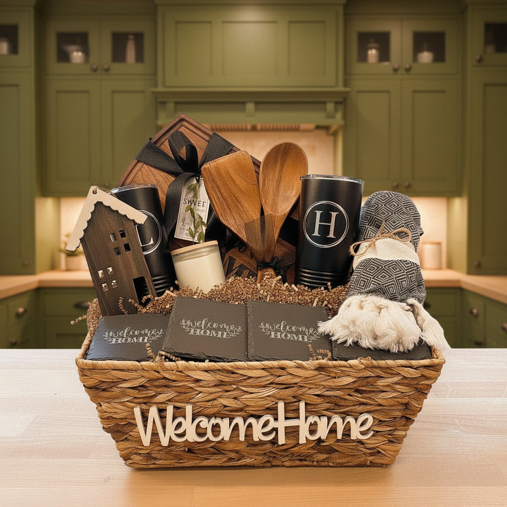 CUSTOM CLOSING GIFT BASKET | HERITAGE CHARCUTERIE BOARD GIFT BUNDLE