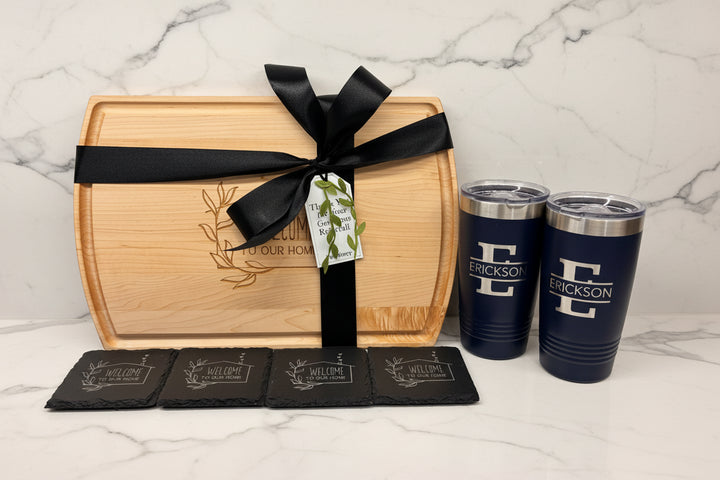 CUSTOM CLOSING GIFT BASKET | HERITAGE CHARCUTERIE BOARD GIFT BUNDLE