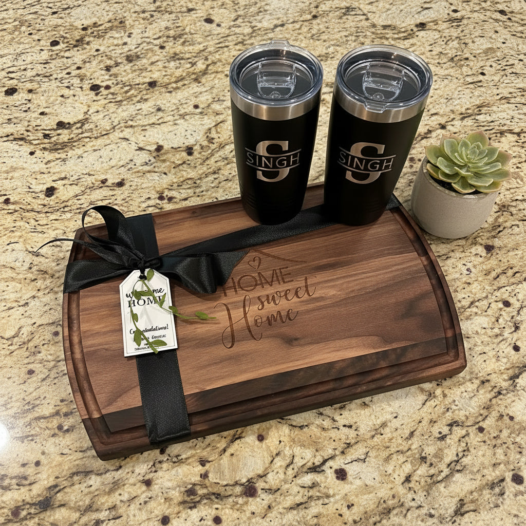 CUSTOM CLOSING GIFT BASKET | HERITAGE CHARCUTERIE BOARD GIFT BUNDLE