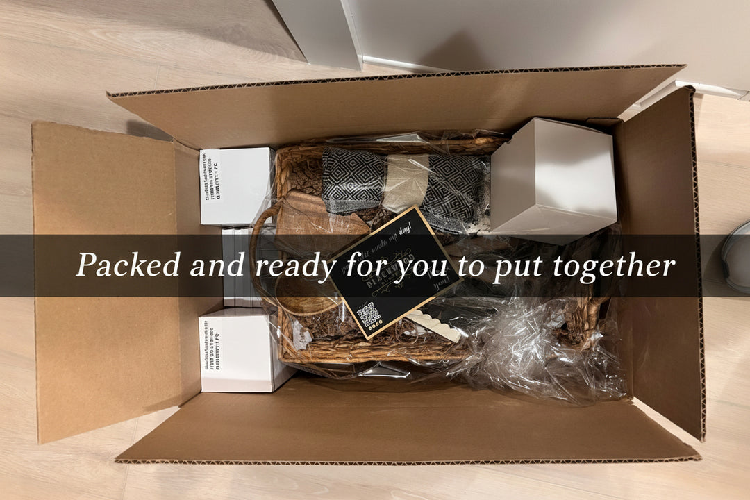 PERSONALIZED GIFT BASKET | HERITAGE CHARCUTERIE BOARD GIFT SET BUNDLE