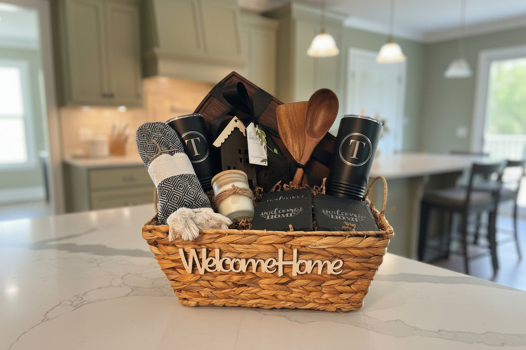 CUSTOM CLOSING GIFT BASKET | HERITAGE CHARCUTERIE BOARD GIFT BUNDLE