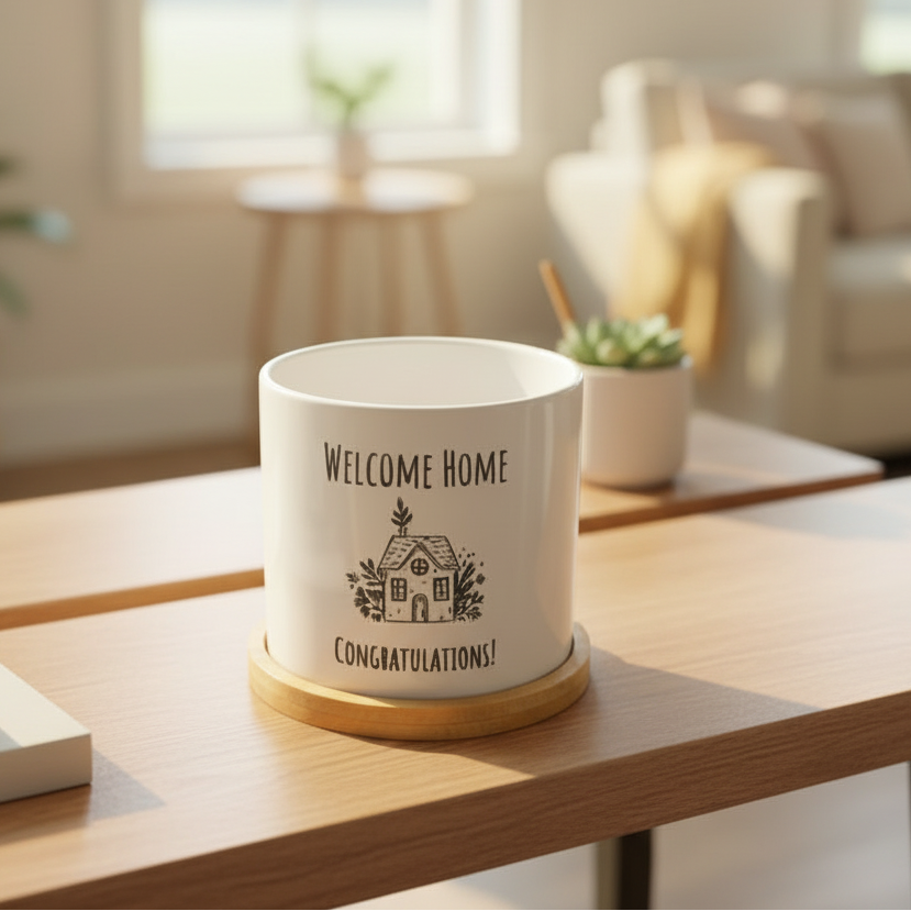 Housewarming Gift First Home New Homeowner Realtor Closing Gift House Warming Planter new home First Home Moving Away