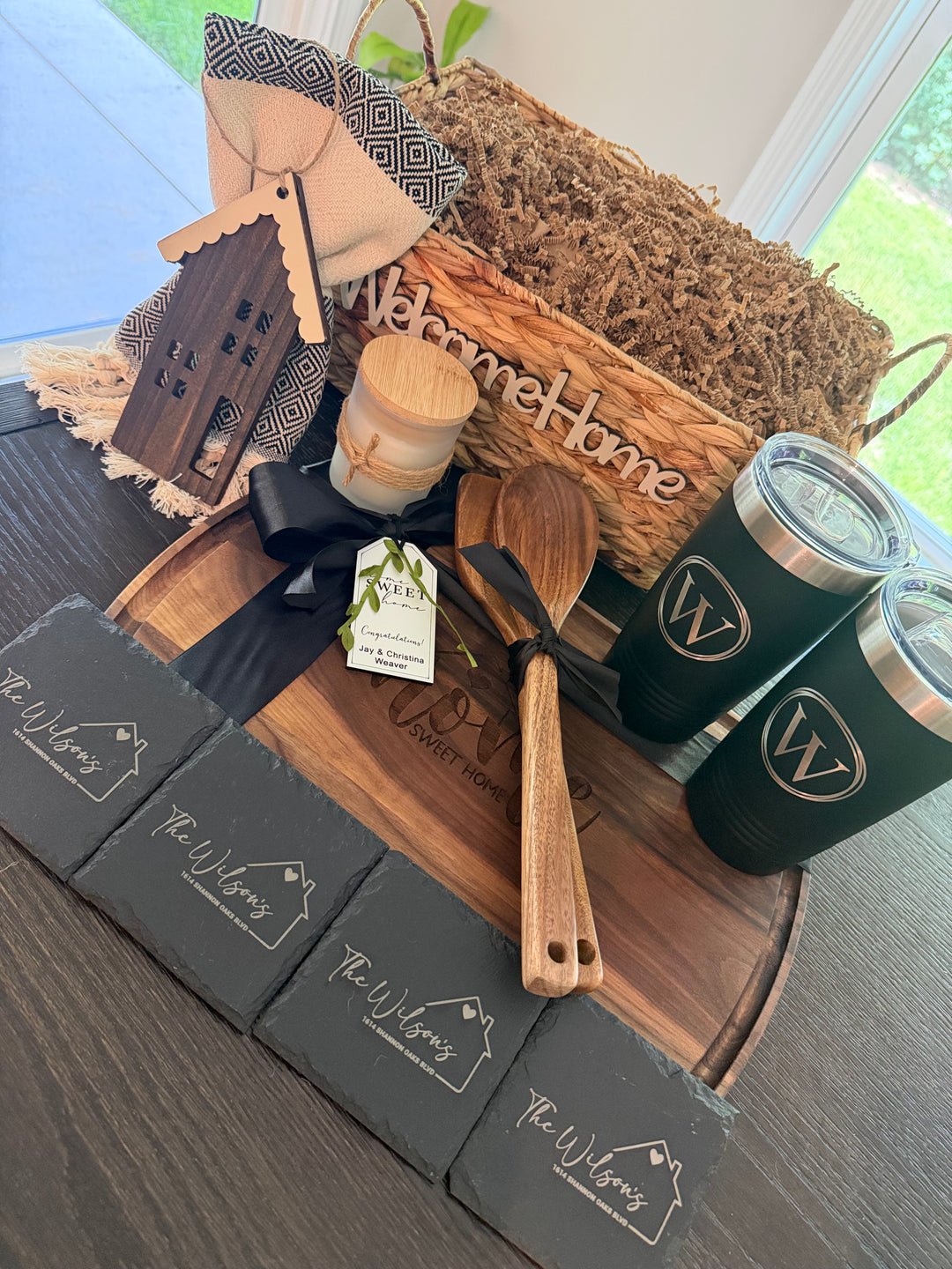 CUSTOM CLOSING GIFT BASKET | HERITAGE CHARCUTERIE BOARD GIFT BUNDLE
