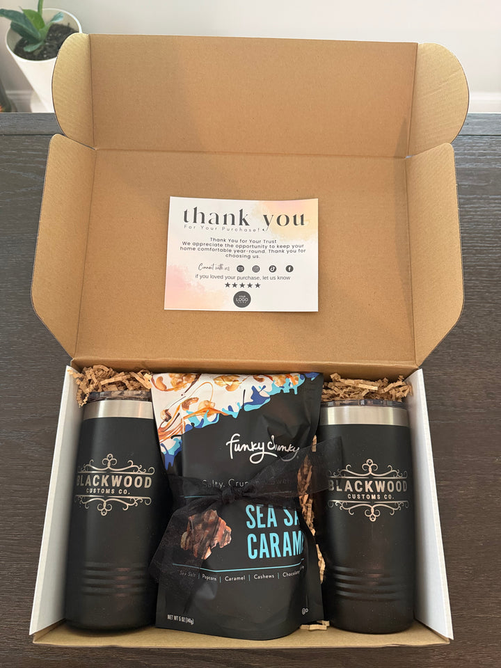 Thank You Client Gift New Employee Box Personalized Engraved Set