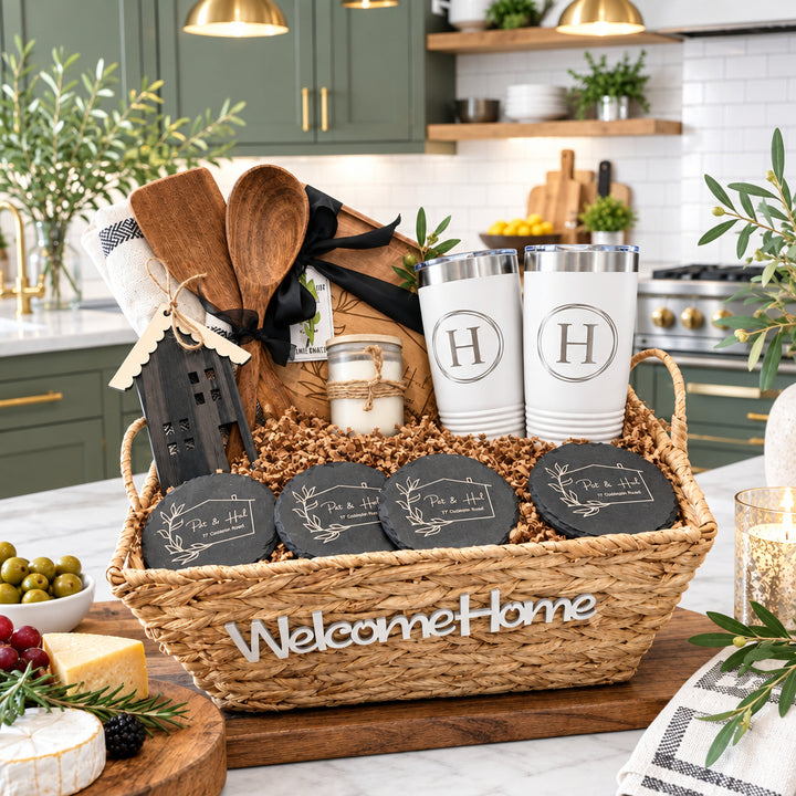 CUSTOM CLOSING GIFT BASKET | HERITAGE CHARCUTERIE BOARD GIFT BUNDLE