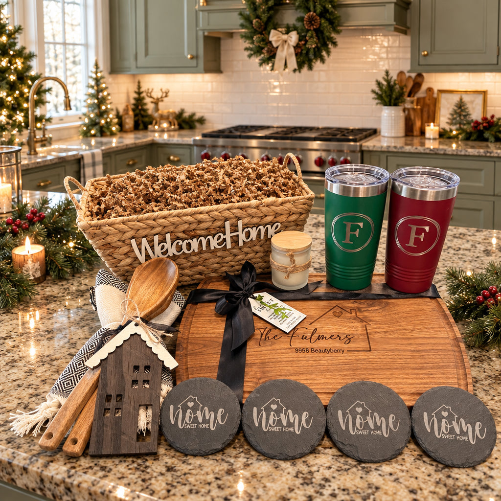 CUSTOM CLOSING GIFT BASKET | HERITAGE CHARCUTERIE BOARD GIFT BUNDLE