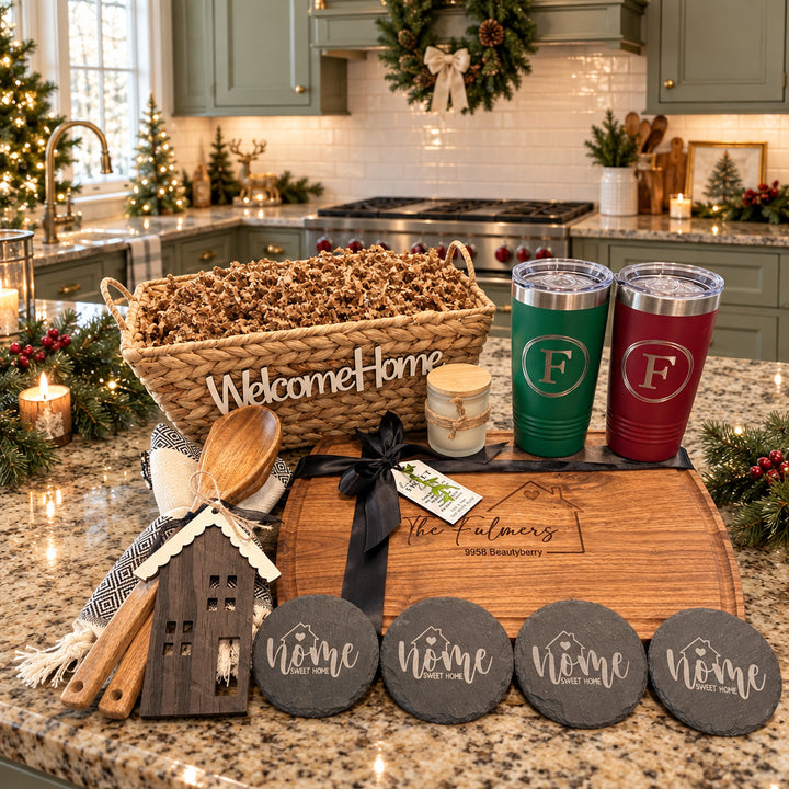 CUSTOM CLOSING GIFT BASKET | HERITAGE CHARCUTERIE BOARD GIFT BUNDLE