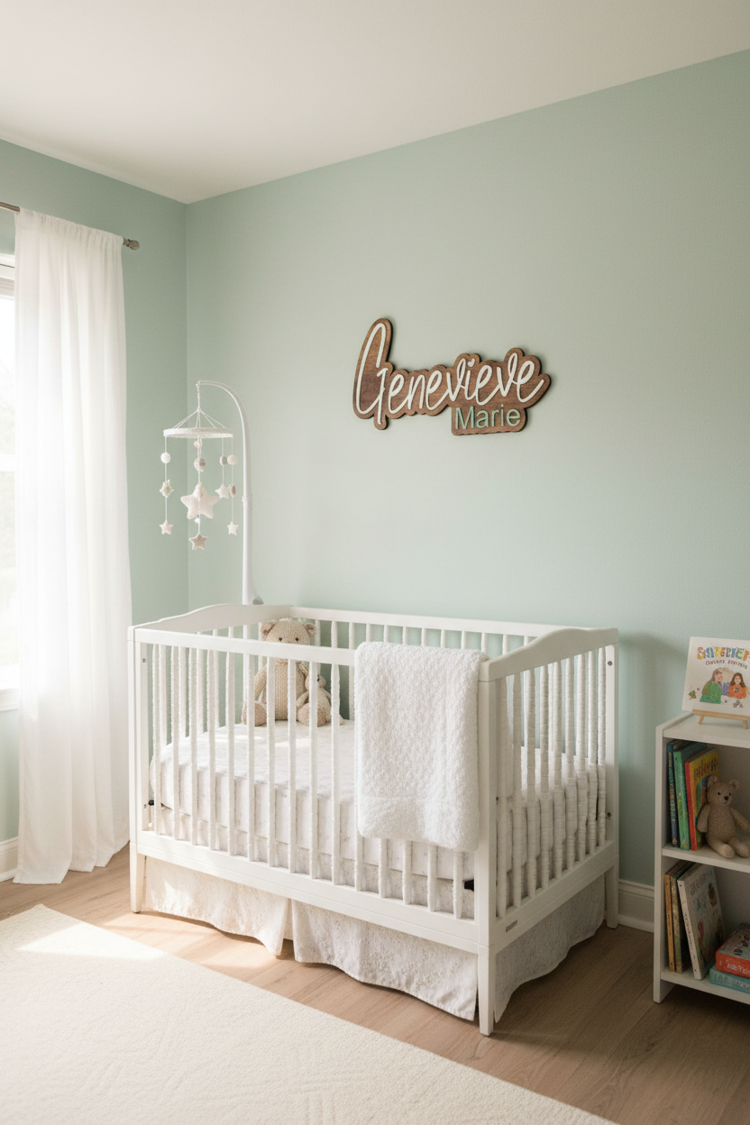 Personalized Wooden Decor Nursery Sign Wooden Name Sign Wood Sign Nursery Decor Wooden Wall Art