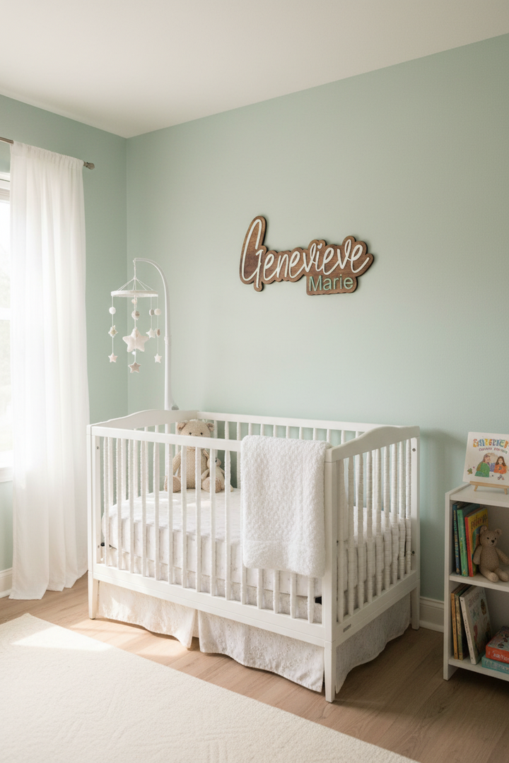 Personalized Wooden Decor Nursery Sign Wooden Name Sign Wood Sign Nursery Decor Wooden Wall Art