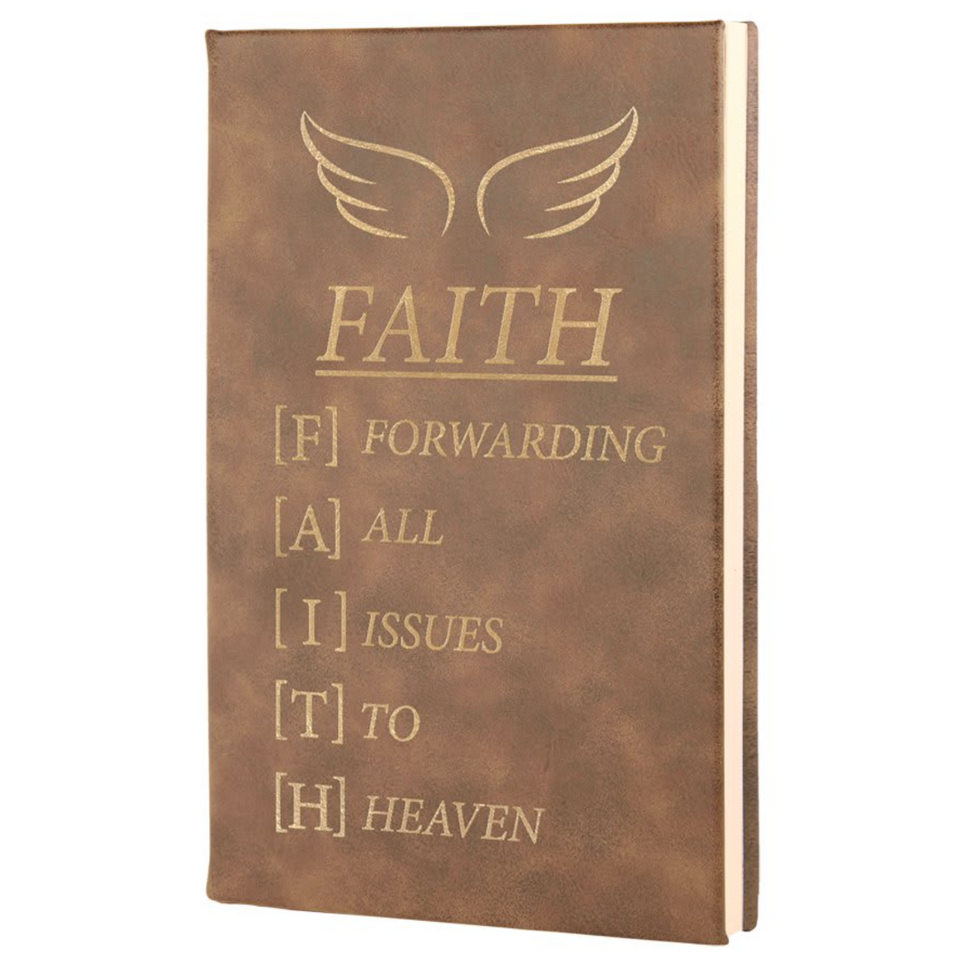 BIRTH MONTH FLOWER JOURNAL | ESSENTIAL ENGRAVED LEATHERETTE NOTEBOOK