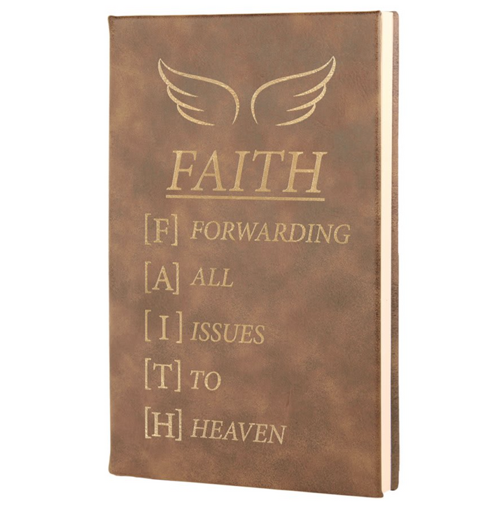 BIRTH MONTH FLOWER JOURNAL | ESSENTIAL ENGRAVED LEATHERETTE NOTEBOOK