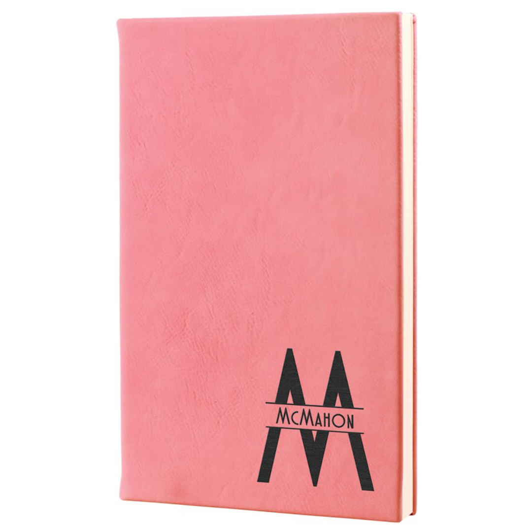 BIRTH MONTH FLOWER JOURNAL | ESSENTIAL ENGRAVED LEATHERETTE NOTEBOOK