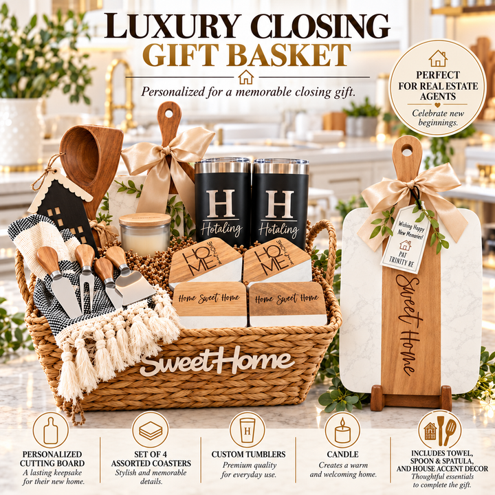 CUSTOM CLOSING GIFT BASKET | SIGNATURE PLUS GRAND GIFT BASKET