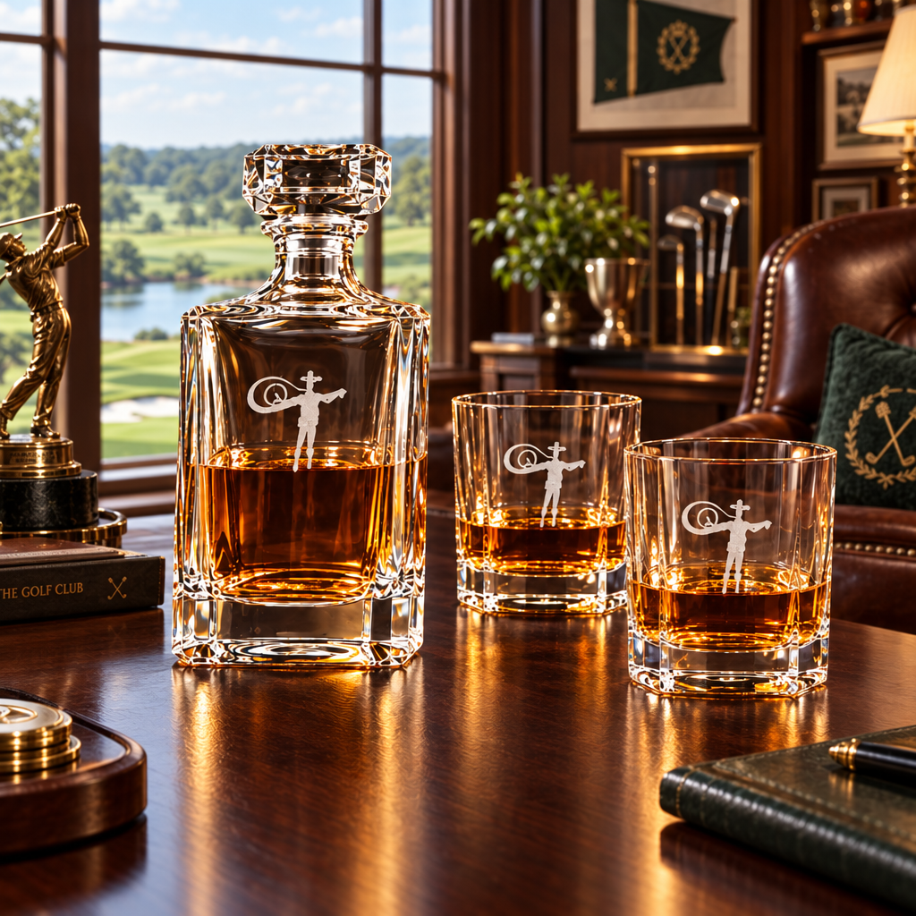 CORPORATE &amp; CLOSING GIFTS | CUSTOM ENGRAVED WHISKEY DECANTER SET
