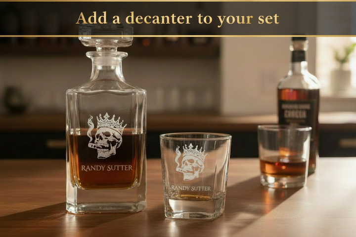PERSONALIZED WHISKEY GLASS | GROOMSMEN & GIFT FOR HIM