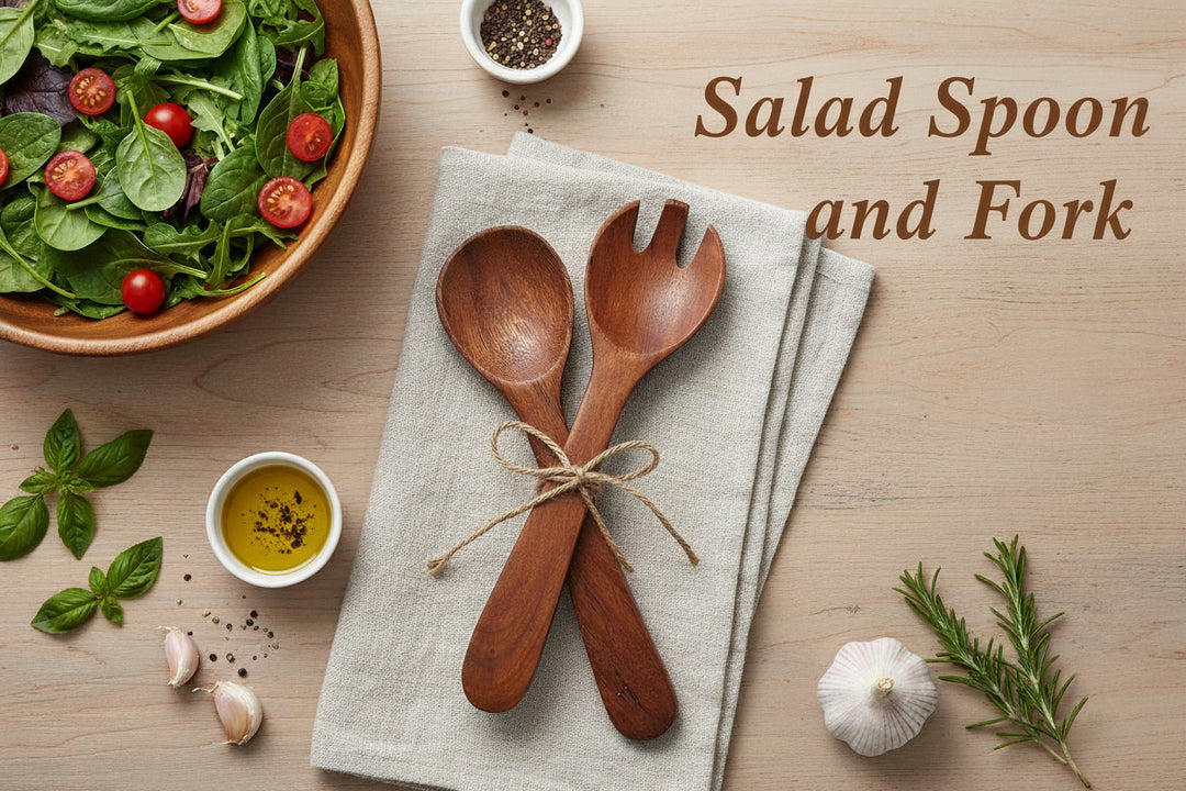 Personalized wood cutting board gift set with engraved cutting board wooden utensils and kitchen accessories on countertop for realtor closing and housewarming gifts