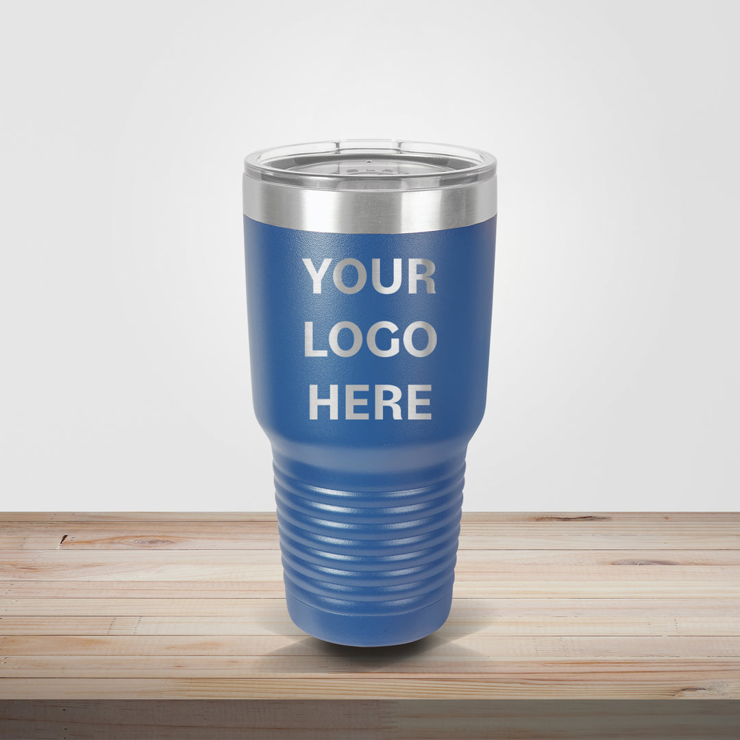 Blue Polar Camel 30oz tumbler customized for sports teams, coaches gifts, and athletic branding