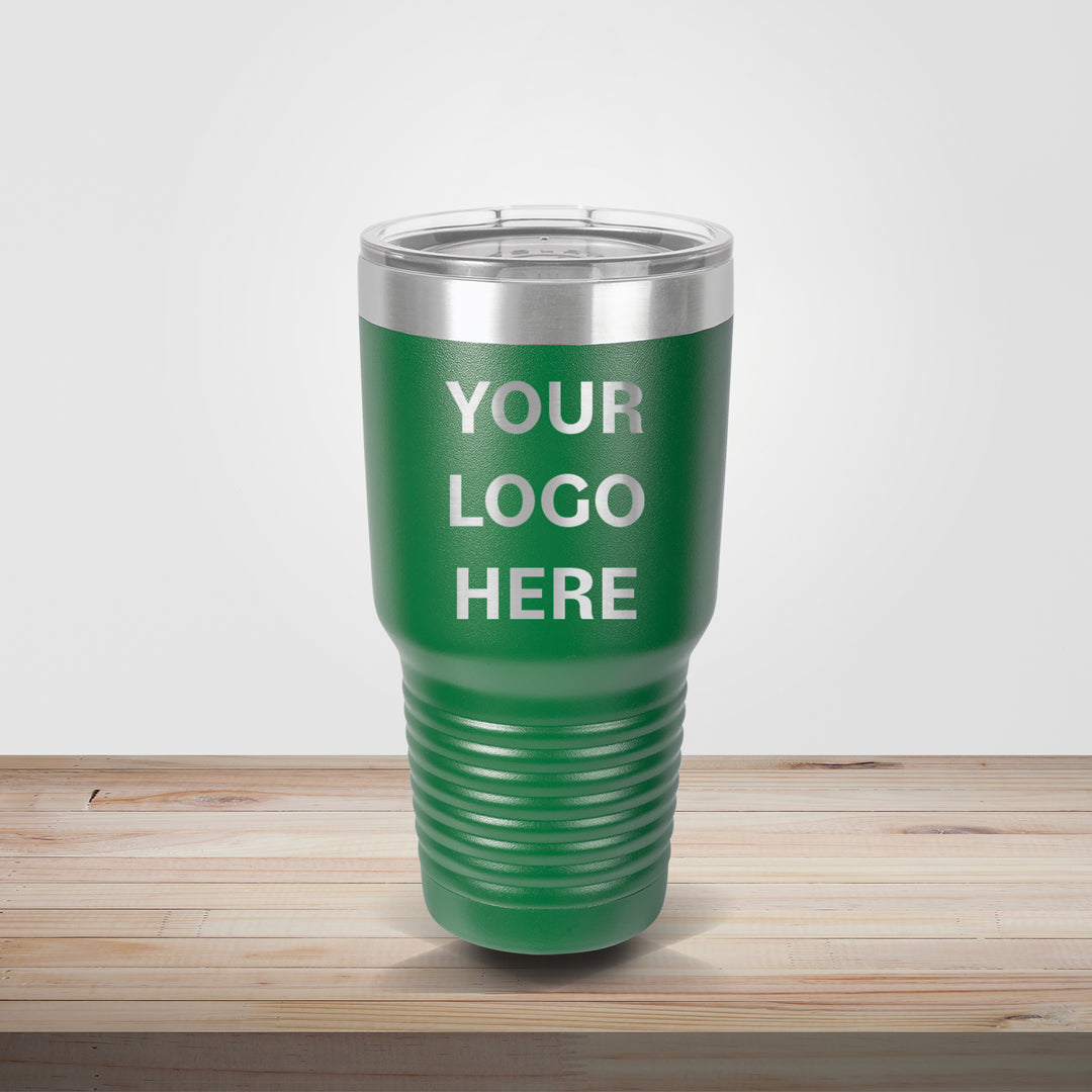Green Polar Camel 30oz tumbler customized for sports teams and corporate giveaway drinkw