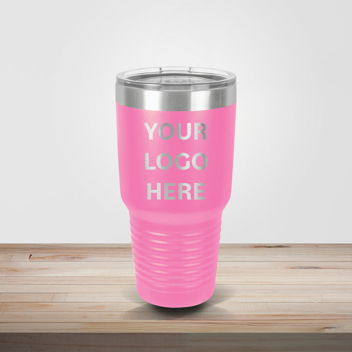 Pink Polar Camel 30oz tumbler personalized for bridal showers, wedding gifts, and boutique branding
